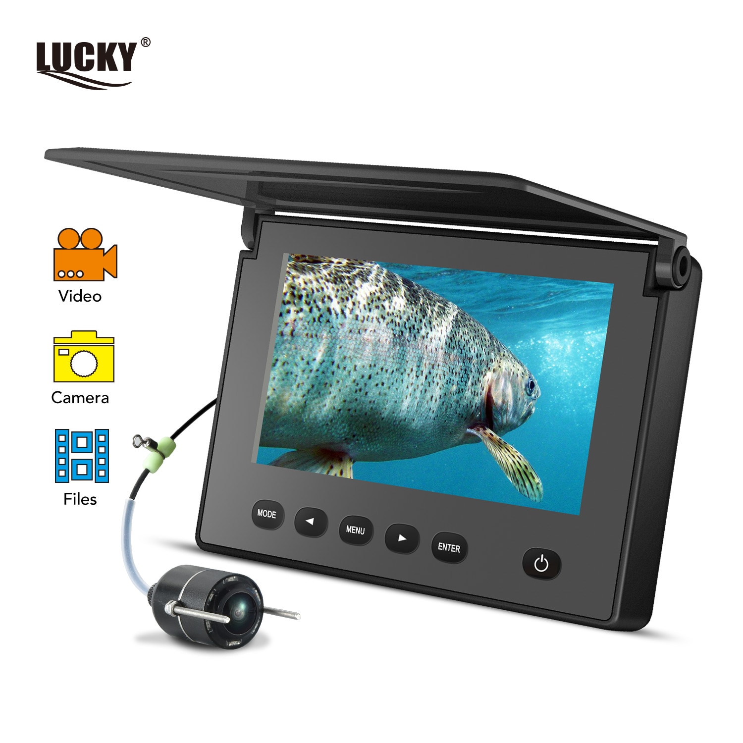 Elettronica nautica LUCKY Videocamera Subacquea per la Pesca DVR