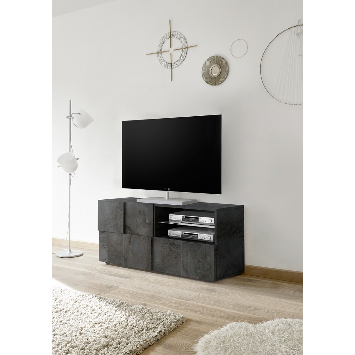 Mobile porta tv basso con anta e cassetto economico