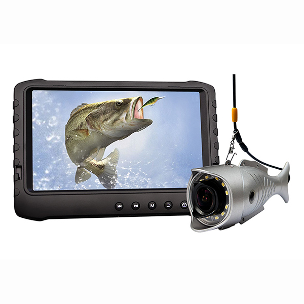 Telecamera subacquea a colori per la pesca con monitor LCD - 30m