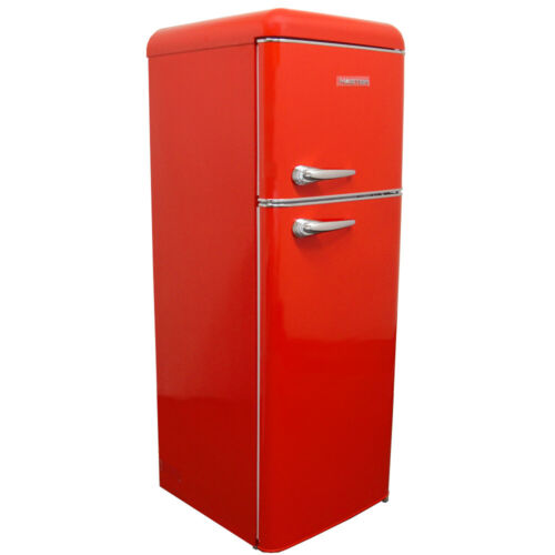 Vintage Colored fridge Master Class 240 Red 240 LT Fridge Retro