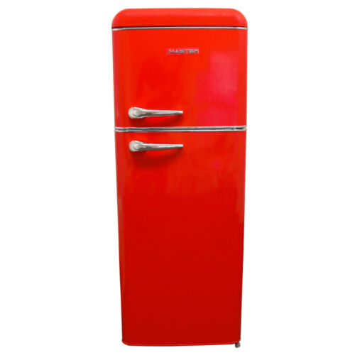 Vintage Colored fridge Master Class 240 Red 240 LT Fridge Retro