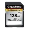 Gigastone Scheda di memoria SDXC da 128 GB, 4 K Fotocamera Pro
